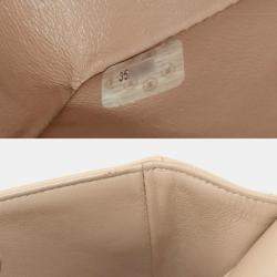 Pre Owned حقيبة كتف شانيل سلسلة ماتلاسي 25 جلد خروف بيج