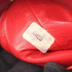 مملوكة مسبقًا Chanel Matelasse Backpack Bag In Lambskin Leather Red