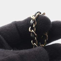 Pre Owned حقيبة كتف شانيل جلد الخروف سوداء مع علامة كوكو