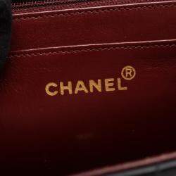 مملوكة مسبقًا Chanel Deca Matelasse 34 Single Flap Shoulder Bag In Lambskin Leather Black