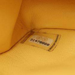 Pre Owned حقيبة كتف شانيل ماتلاسه جلد العجل أصفر