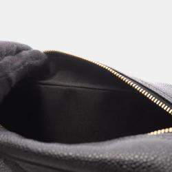 مملوكة مسبقًا Chanel Matelasse Handbag Bag Leather Grained Calfskin Black