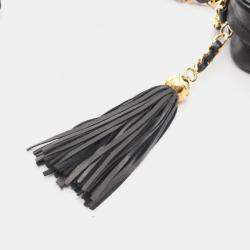 Pre Owned حقيبة كتف شانيل ماتلاس جلد الحَمَل أسود