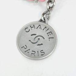 Pre Owned Chanel 22 Line Mini Pink Leather Handbag