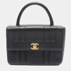 Pre Owned حقيبة شانيل مادوموزيل جلد خروف سوداء