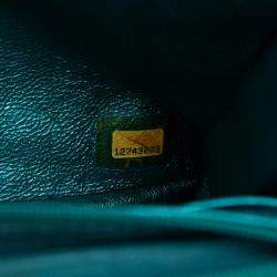 Pre Owned Chanel Blue Quilted Metallic Calfskin Reissue 2.55 Flap 226