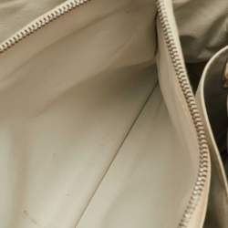 Pre Owned Chanel GST Cream Quilted Leather Shopper Tote