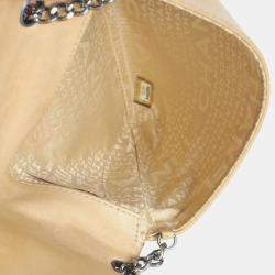 مملوكة مسبقًا Chanel Vintage Beige Quilted Lambskin Square CC Flap Bag