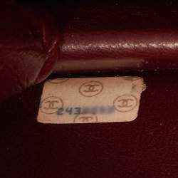 Pre Owned Chanel Vintage CC Black Leather Single Flap Bag