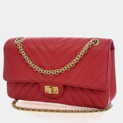 Pre Owned Chanel Calfskin Reissue 2.55 Flap Bag 225