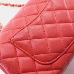 Pre Owned حقيبة شانيل صغيرة كلاسيكية مستطيلة جلد حمل 