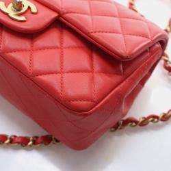 Pre Owned حقيبة شانيل صغيرة كلاسيكية مستطيلة جلد حمل 