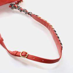 Pre Owned Chanel 19 Quilted Mini Lambskin Leather Waist Bag