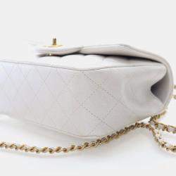 مملوكة مسبقًا Chanel Mini Lambskin Rectangular Top Handle Classic Flap Bag