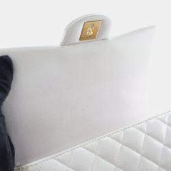 مملوكة مسبقًا Chanel Mini Lambskin Rectangular Top Handle Classic Flap Bag