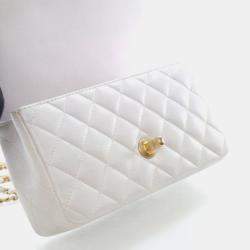 مملوكة مسبقًا Chanel Mini Lambskin Rectangular Top Handle Classic Flap Bag