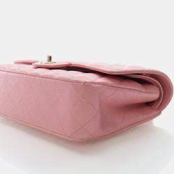 مملوكة مسبقًا حقيبة شانيل كلاسيكية كافيار مع طية مزدوجة متوسطة الحجم