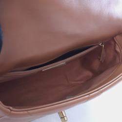 Pre Owned Chanel 19 Flap Medium Lambskin Leather Shoulder Bag