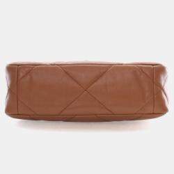 Pre Owned Chanel 19 Flap Medium Lambskin Leather Shoulder Bag