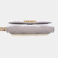 مملوكة مسبقًا Chanel Lambskin 19 Card Holder On Chain