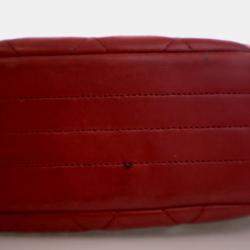 Pre Owned حقيبة شانيل جلد الحمل جامبو CC بغطاء علوي قديم