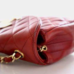 Pre Owned حقيبة شانيل جلد الحمل جامبو CC بغطاء علوي قديم