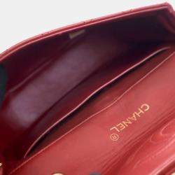 Pre Owned حقيبة شانيل جلد الحمل جامبو CC بغطاء علوي قديم