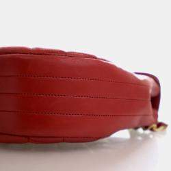 Pre Owned حقيبة شانيل جلد الحمل جامبو CC بغطاء علوي قديم