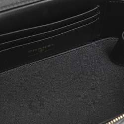 مملوكة مسبقًا حقيبة فانتي شانيل تريندي سي سي جلد مبطن أسود