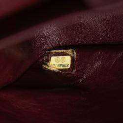 Pre Owned حقيبة فلاب شانيل سوداء كبيرة من جلد الغنم كلاسيكية بغطاء مزدوج