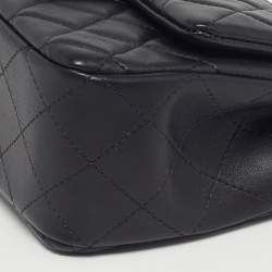 Pre Owned Chanel Classic Single Rectangular Flap Mini Black Quilted Leather Bag