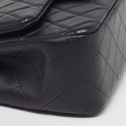 Pre Owned Chanel Classic Single Rectangular Flap Mini Black Quilted Leather Bag