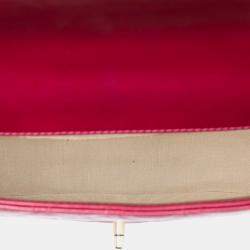 مملوكة مسبقًا Chanel Pink CC Quilted Shiny Calfskin Single Flap