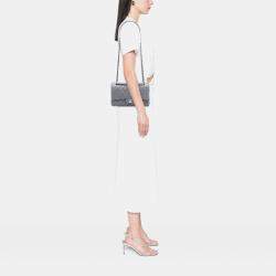 مملوكة مسبقًا Chanel Medium Classic Grey Lambskin Double Flap