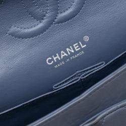 مملوكة مسبقًا Chanel Medium Classic Grey Lambskin Double Flap