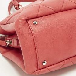 Pre Owned Chanel Timeless Red Quilted Leather Shopper Tote