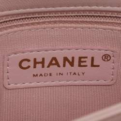Pre Owned Chanel Pink Quilted Leather Flap Shoulder Bag