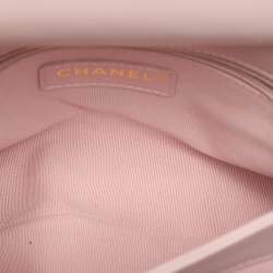 Pre Owned Chanel Pink Quilted Leather Flap Shoulder Bag