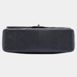 مملوكة مسبقًا Chanel Black Jumbo Classic Caviar Double Flap