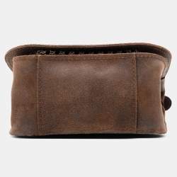 مملوكة مسبقًا Chanel Brown Paris Edinburgh Mini Quilted Suede Highlander Flap