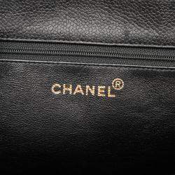 Pre Owned Chanel Black CC Caviar Tote