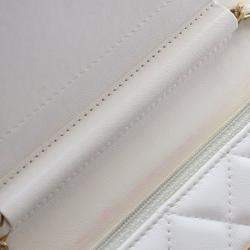 Pre Owned Chanel White Lambskin Romance Wallet On Chain