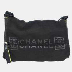 مملوكة مسبقًا Chanel Black Nylon Sport Line Shoulder Bag
