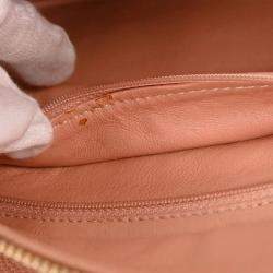Pre Owned Chanel Chain Pink Calfskin Leather Tote Bag