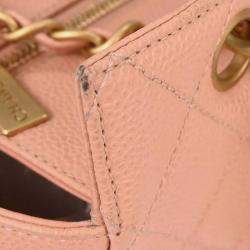 Pre Owned Chanel Chain Pink Calfskin Leather Tote Bag