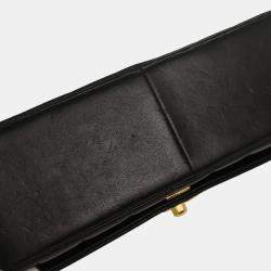 مملوكة مسبقًا حقيبة شانيل مادموزيل كتف جلد الحمل أسود