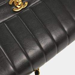 مملوكة مسبقًا حقيبة شانيل مادموزيل كتف جلد الحمل أسود