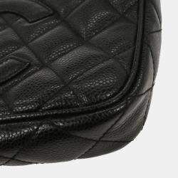 Pre Owned Chanel Black Calfskin Handbag