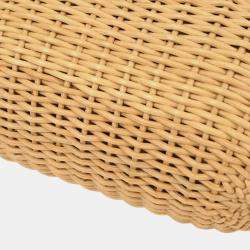 مملوكة مسبقًا Chanel Heart Lock Beige Rattan Basket Bag