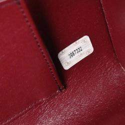 Pre Owned Chanel Vanity Brown Black Wood Top Handle Bag